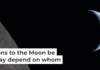 Earth draws closer to passing behind the Moon in this image captured by the Artemis II crew during their lunar flyby. NASA